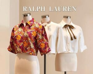 Ralph Lauren cropped blouses: Klassiek en stijlvol