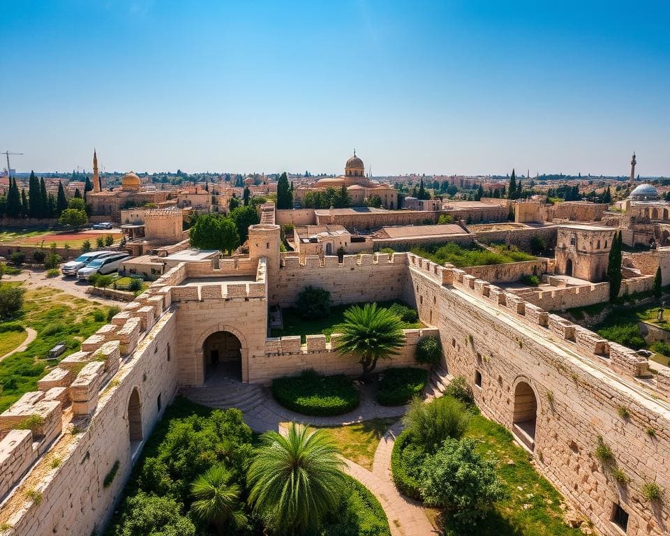 Reizen door de historische stadsmuren van Jeruzalem