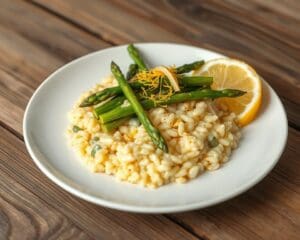 Risotto met asperges en een vleugje citroen