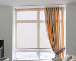 Slimme raamdecoratie met ingebouwde zonwering