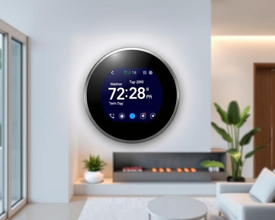 Slimme thermostaat met koppeling aan weerbericht