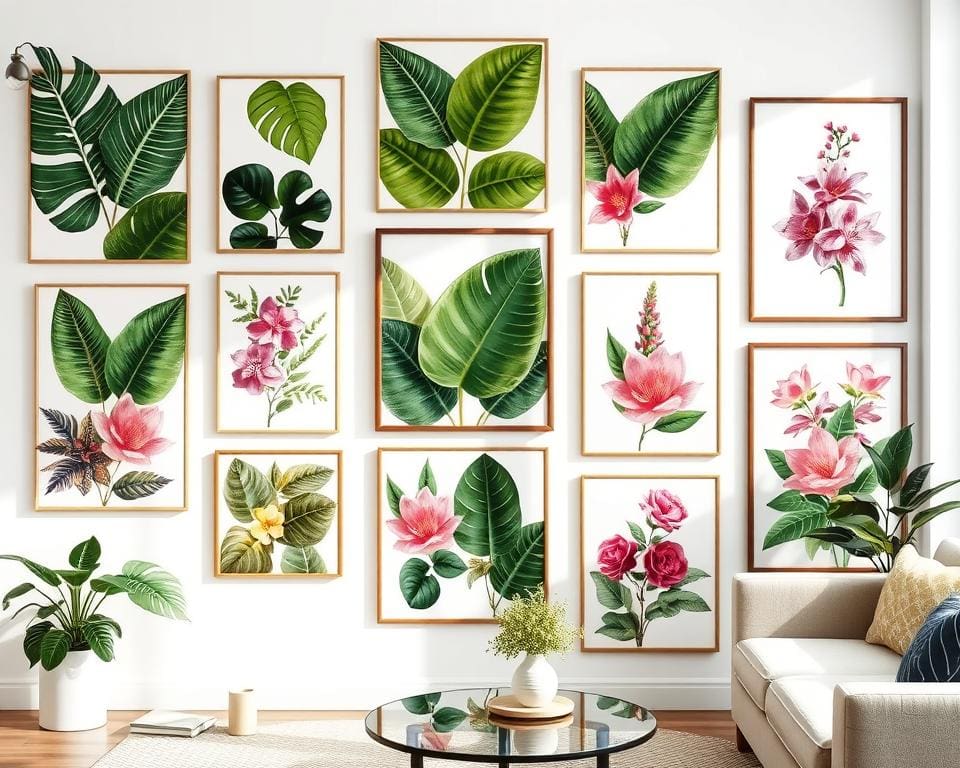 Wanddecoratie met botanische prints: fris en decoratief