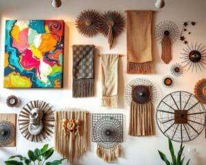 Wanddecoraties die een artistieke touch aan je interieur geven