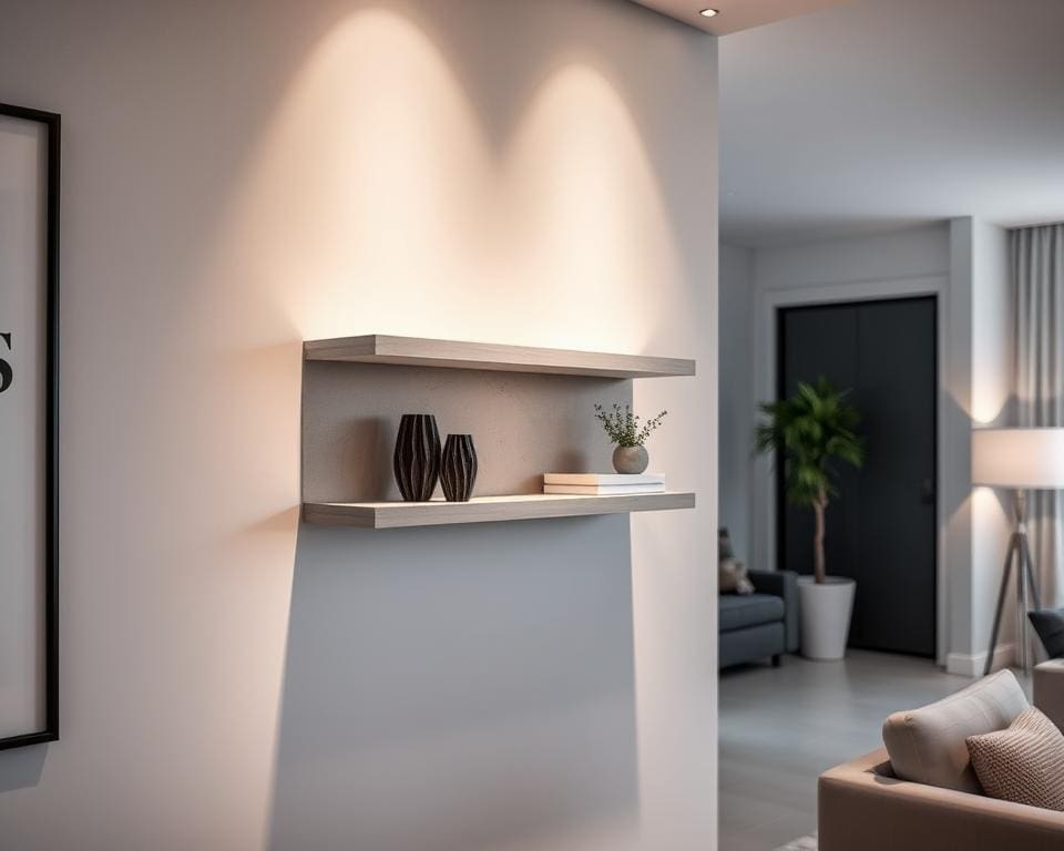 Wandplank in moderne betonlook