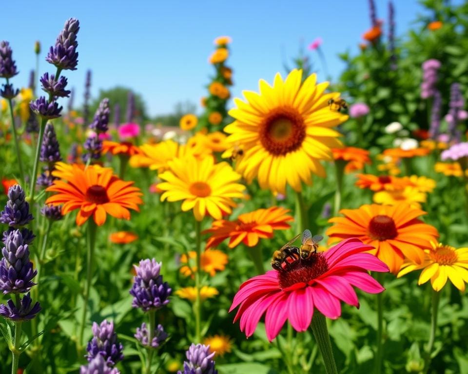 Welke bloemen zijn bijvriendelijk en kleurrijk?