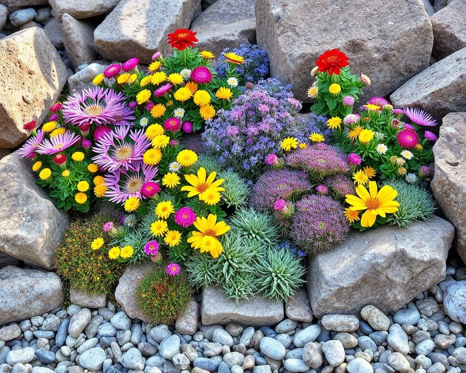 Welke bloemen zijn ideaal voor een rotstuin?