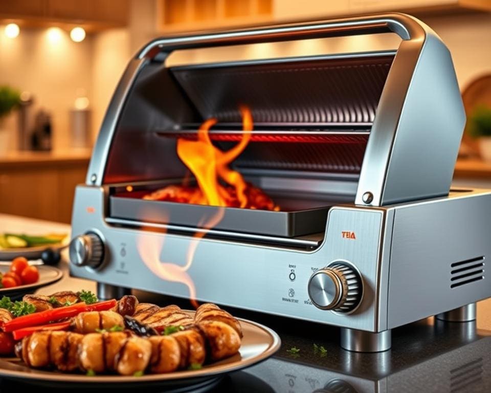 elektrische grillplaat regelbare temperatuur