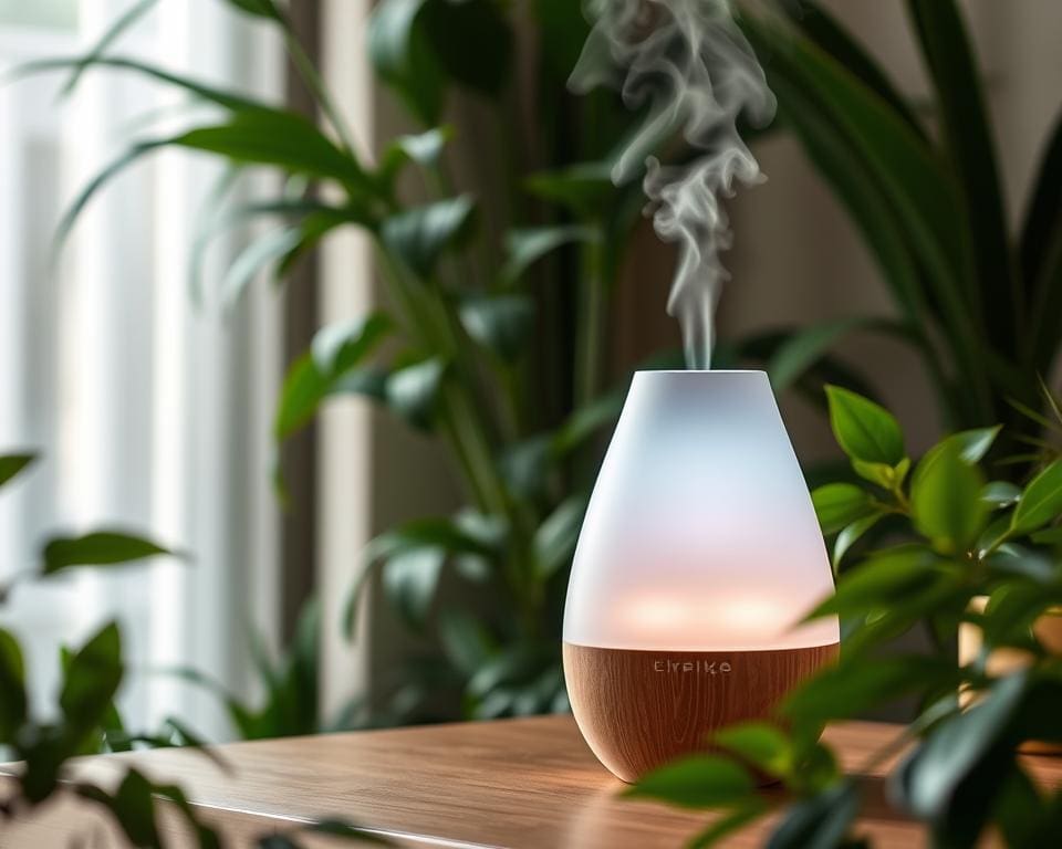 elektrische luchtbevochtiger met ingebouwde aromadiffuser