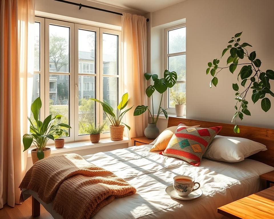 energiek wakker worden met de juiste omgeving
