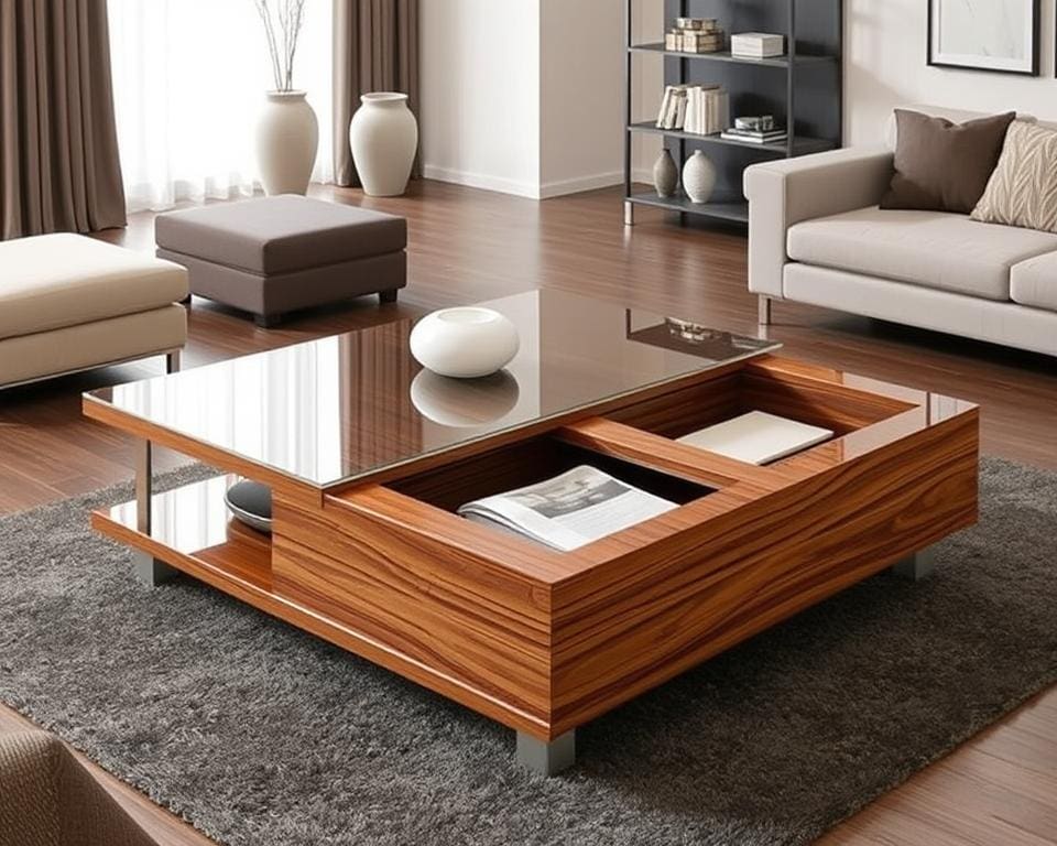 functionele salontafel met elegante afwerkingen
