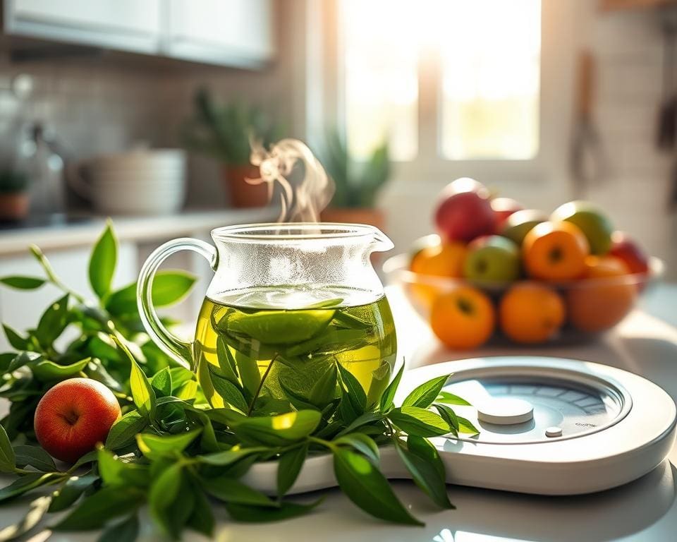 groene thee afvallen