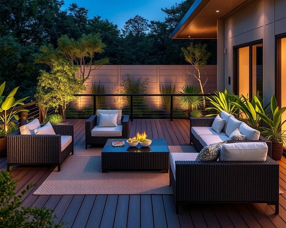 luxe loungeset in waterafstotend materiaal