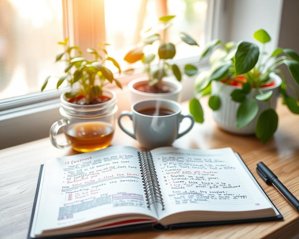 persoonlijke groei via journaling