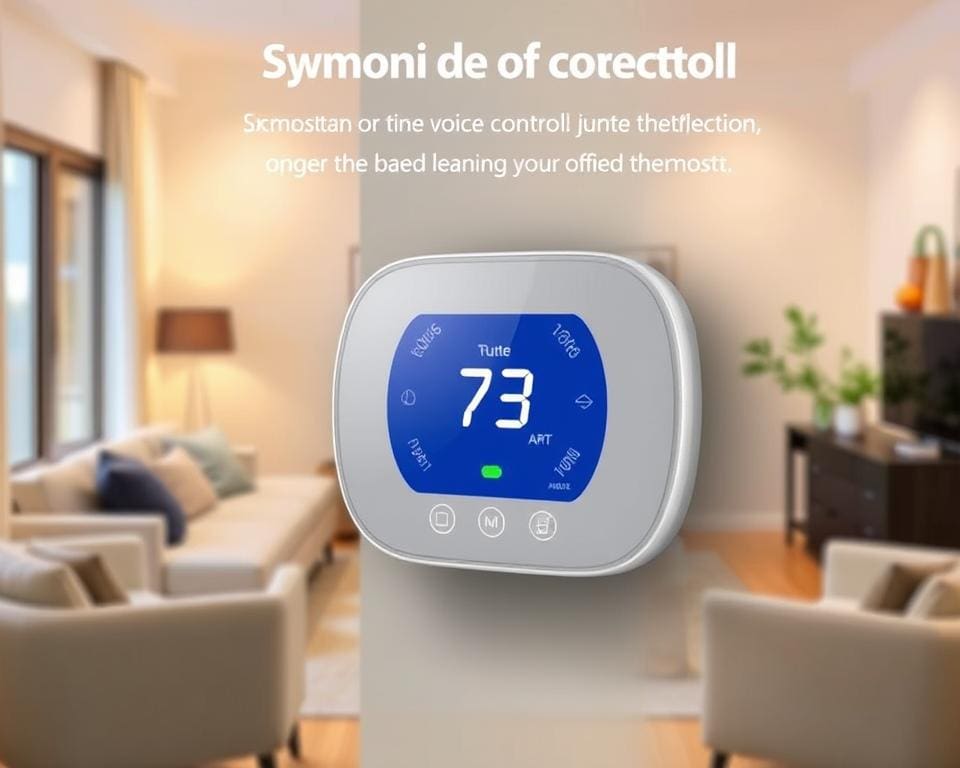 slimme thermostaat met stemcontrole