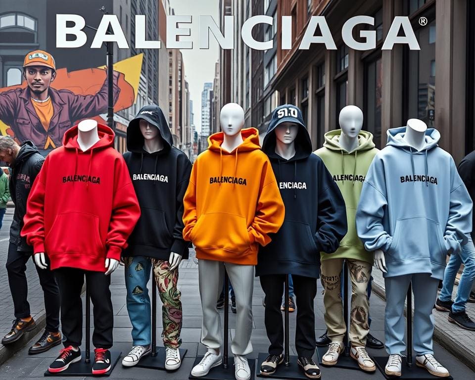 trendy Balenciaga hoodies