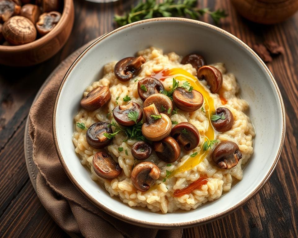 vegetarische risotto met truffel