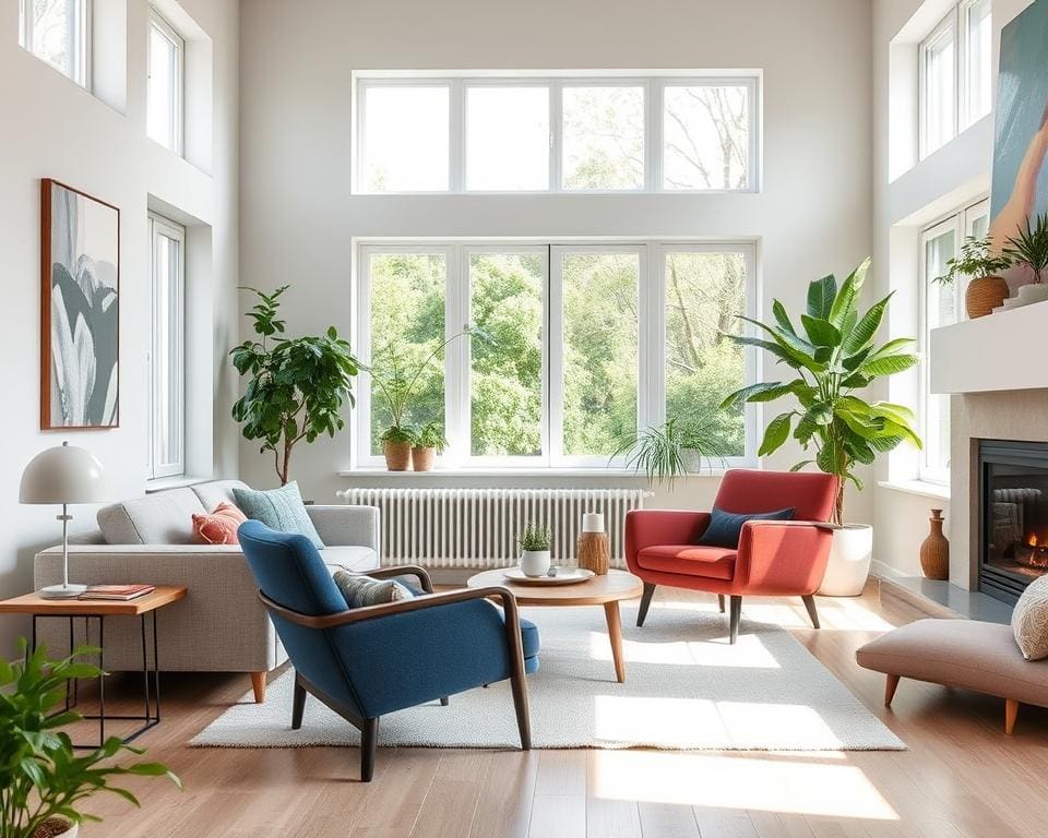 Blå Station-fauteuils: Scandinavisch comfort met karakter