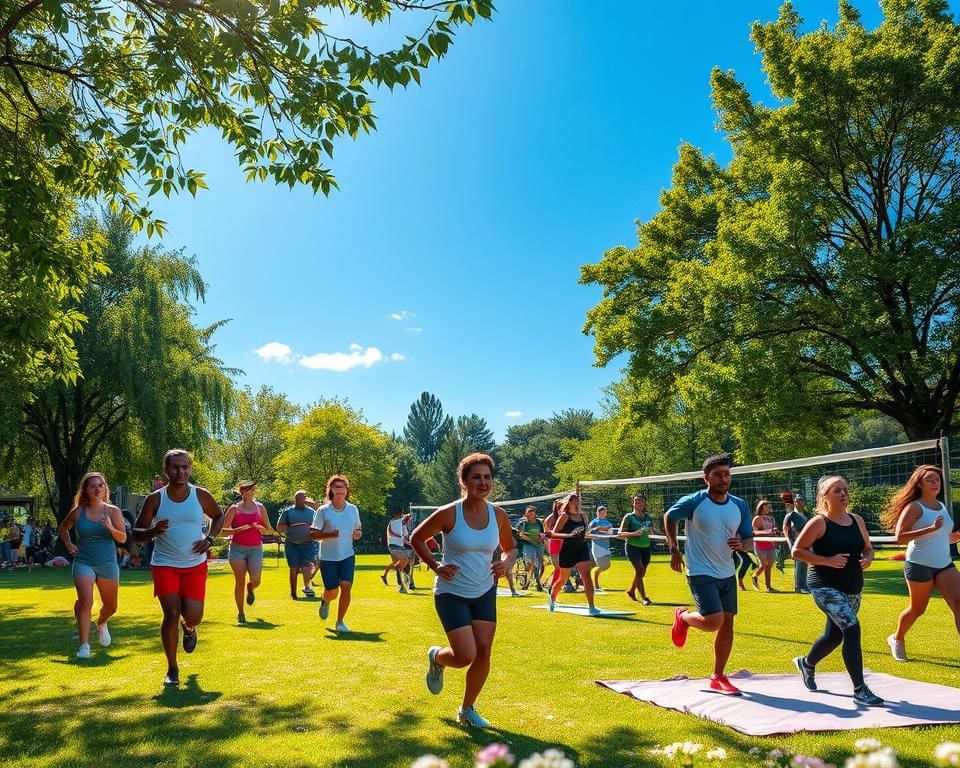 buiten sporten voor fysiek welzijn