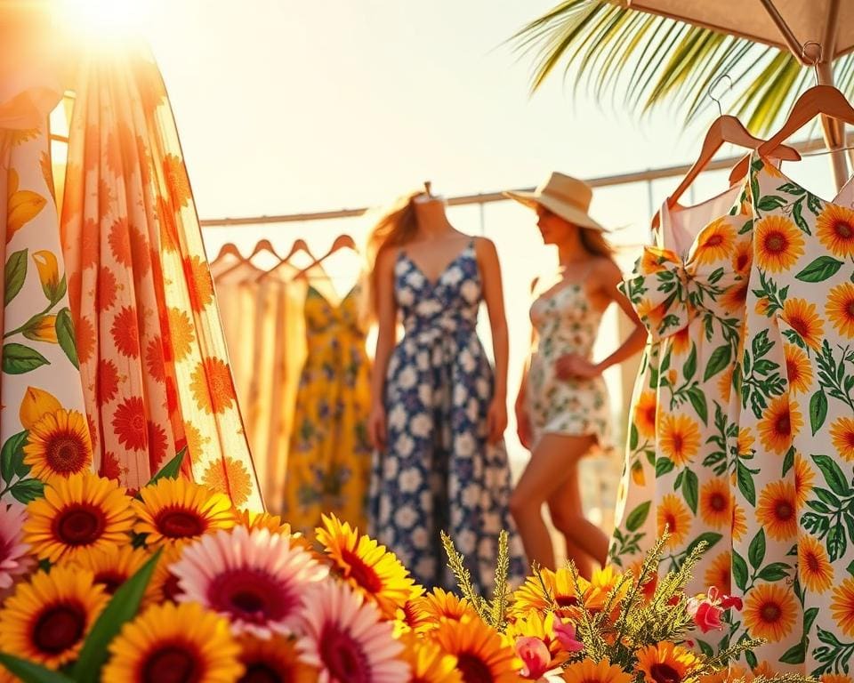 trendy kleuren zomerse prints ademende stoffen