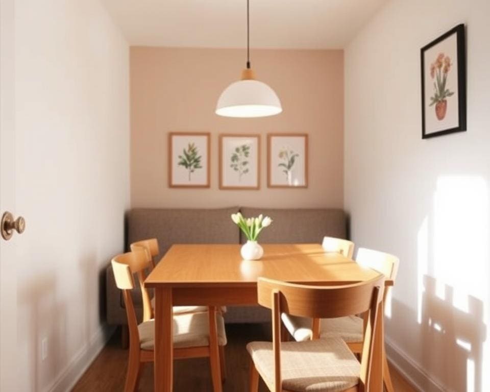 Wat zijn praktische meubels voor een kleine eetkamer?