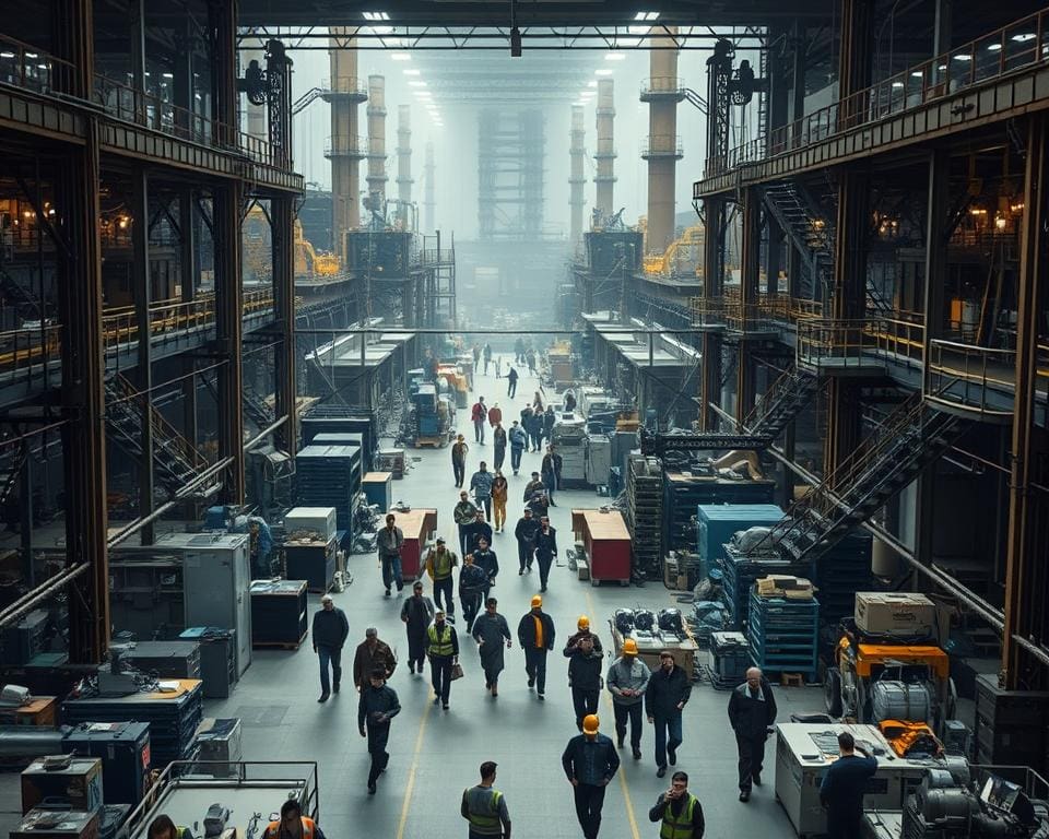 carrièrepaden in de industriële sector