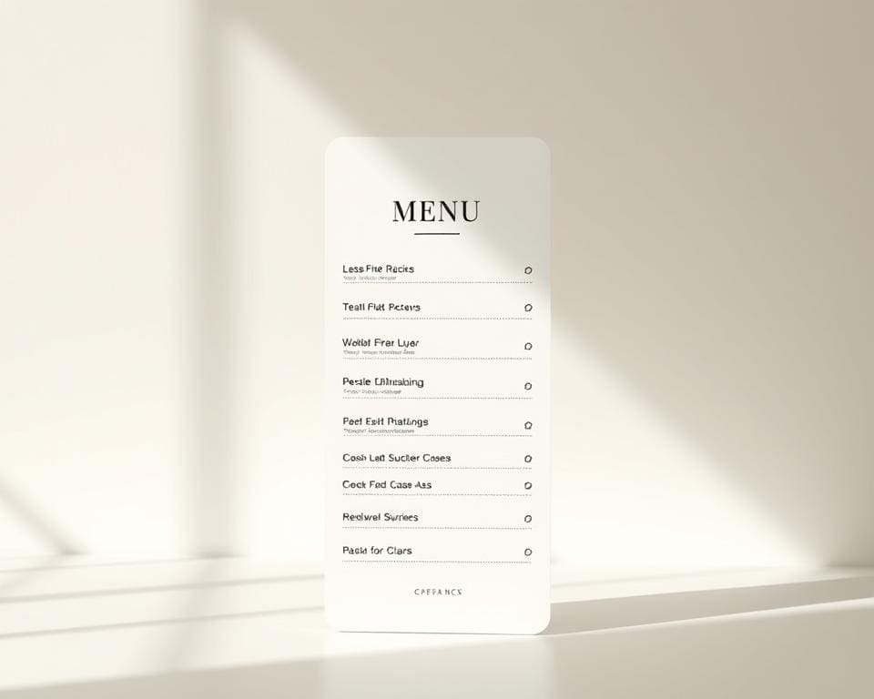 slimme indelingen voor mobiel menu