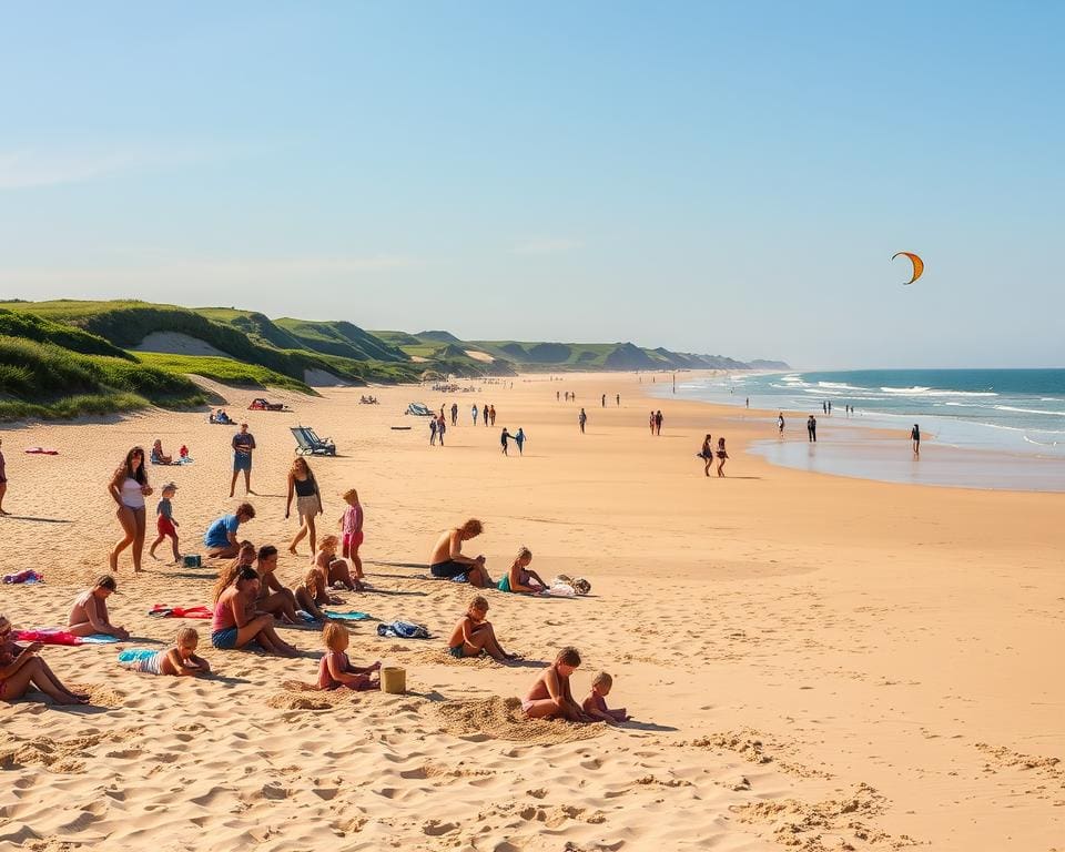 strandactiviteiten in Egmond