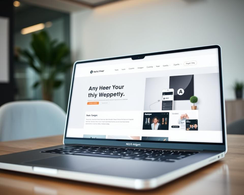 visueel ontwerp van een website