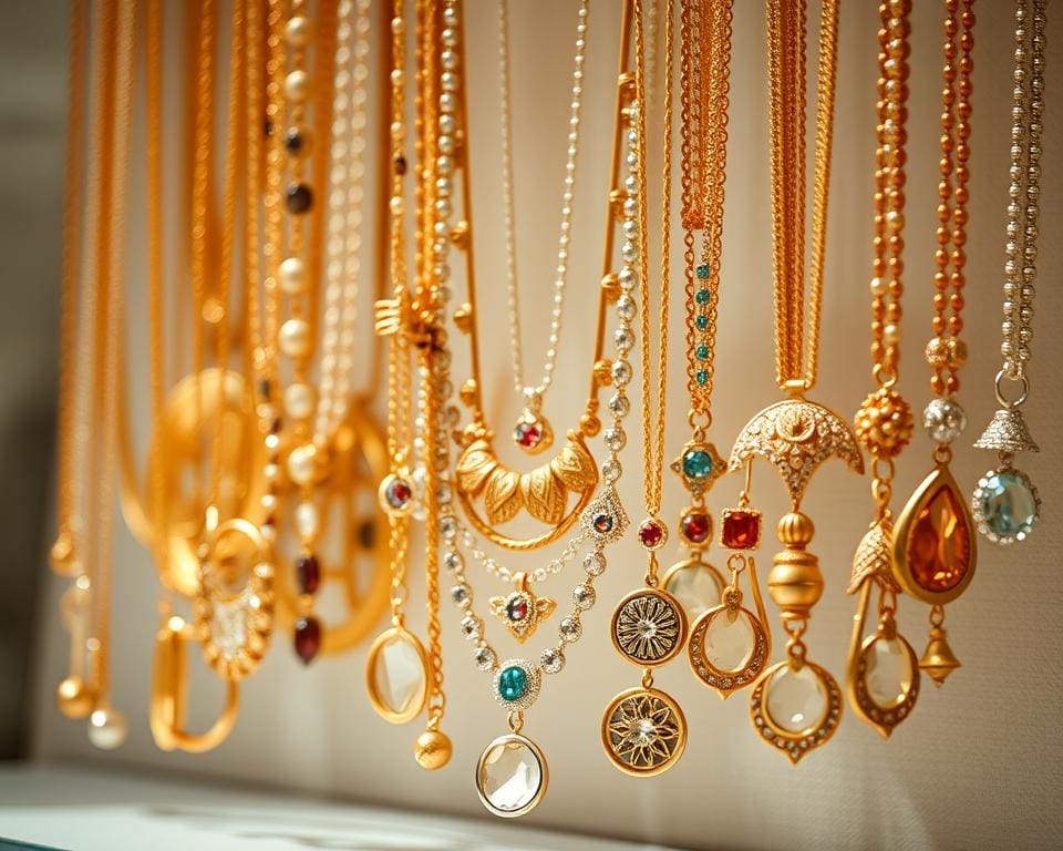 Lagen van sieraden voor een trendy effect