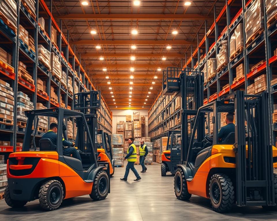 Robuuste heftrucks voor intensieve magazijnactiviteiten