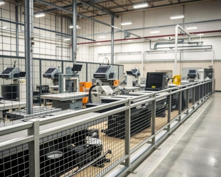 Veiligheidshekken en afschermingen voor machinezones