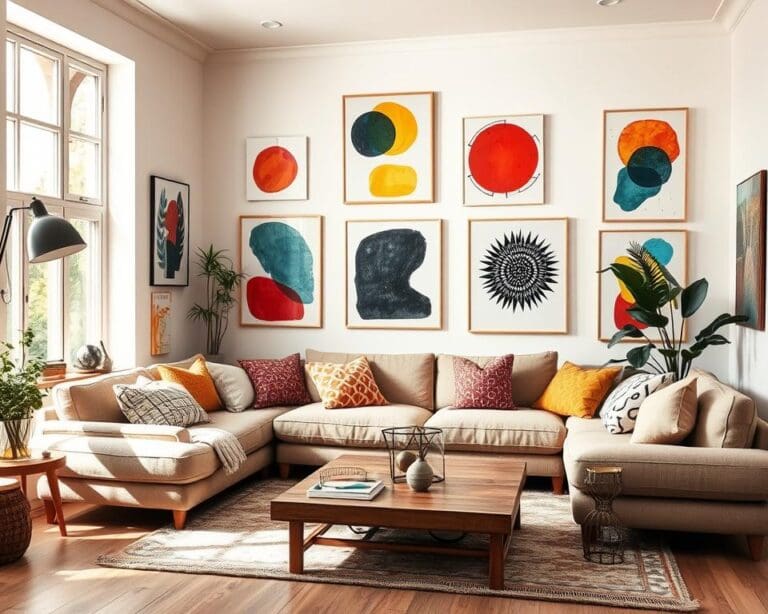Welke prints brengen speelsheid in een woonkamer?