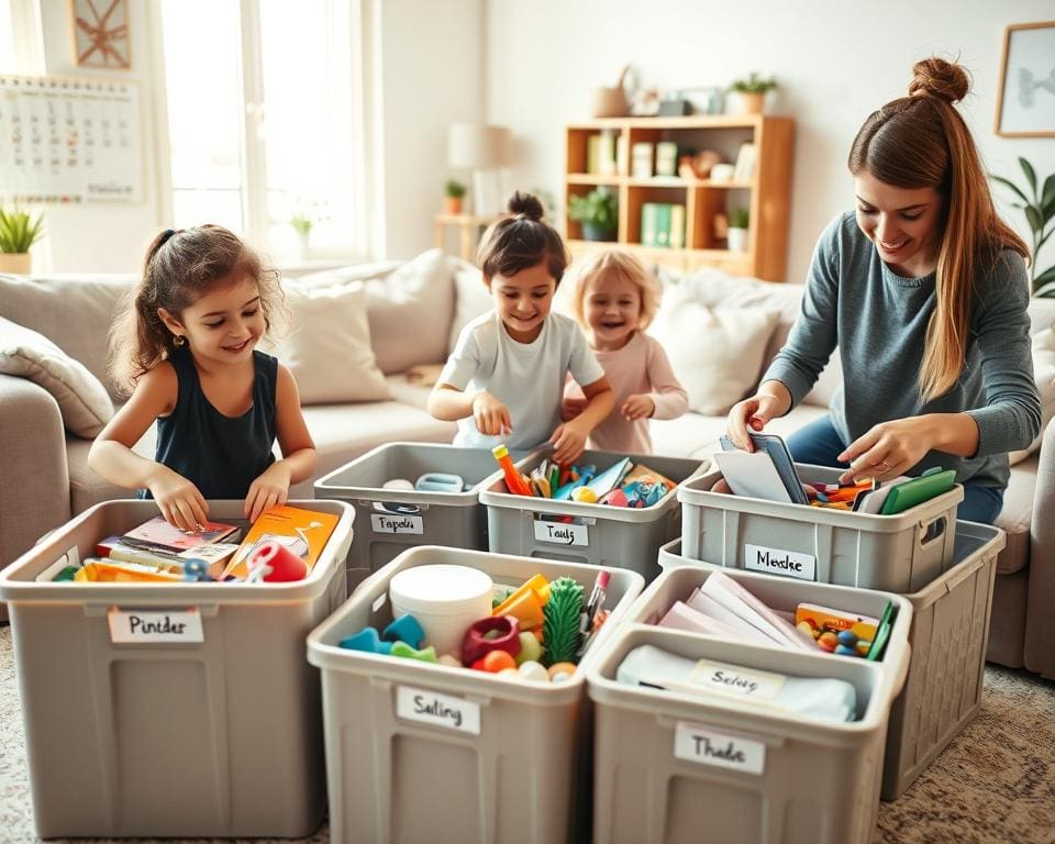 opruimen met kinderen