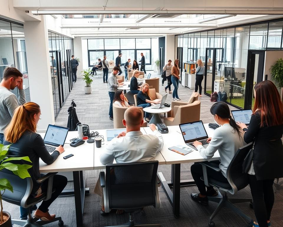 Het nieuwe werken op kantoor