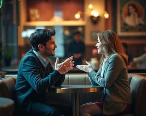 Hoe houd je een gesprek gaande tijdens een date?