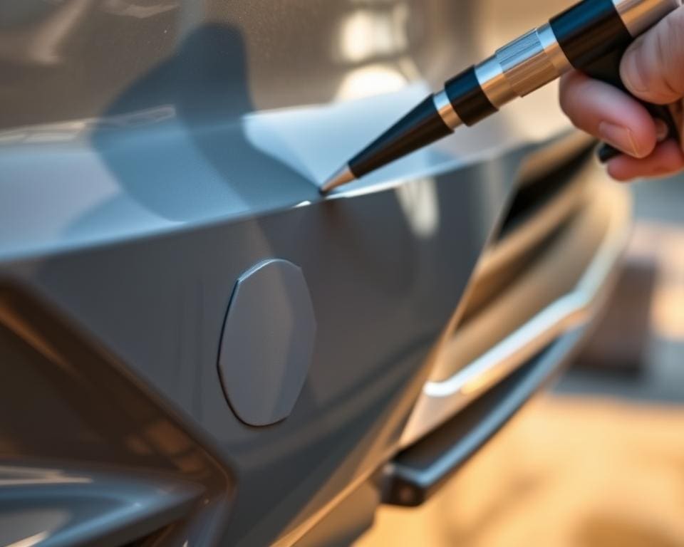 kleurmatch kunststof bumper reparatie