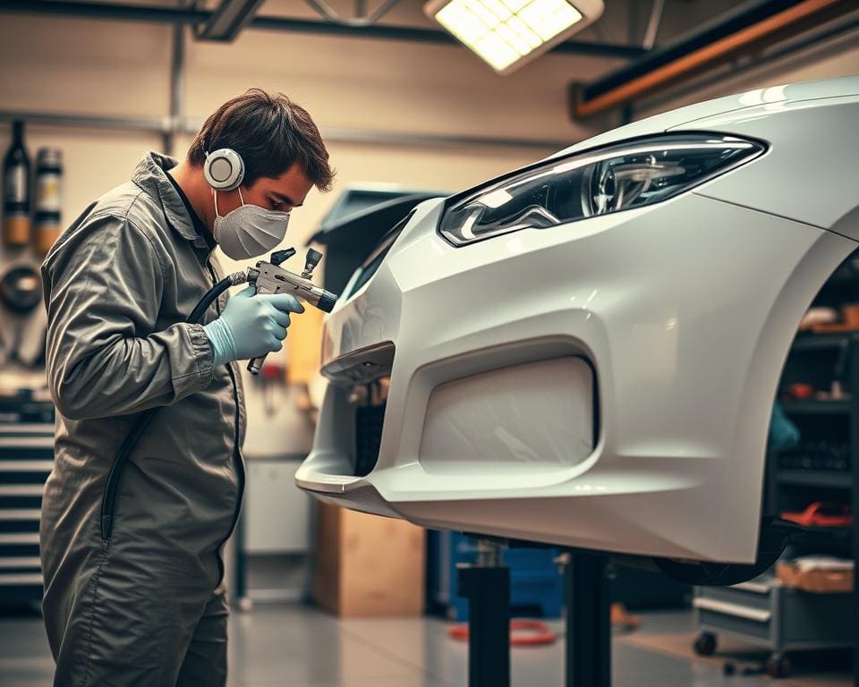 professionele techniek bumper spuiten