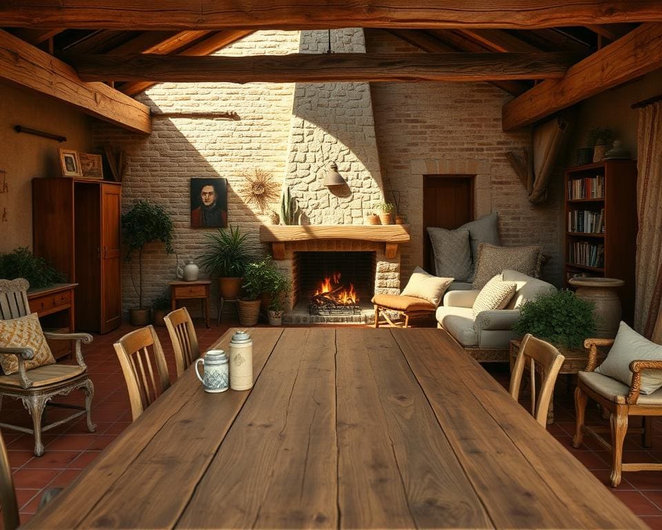 Welke kleuren passen bij een rustiek interieur?