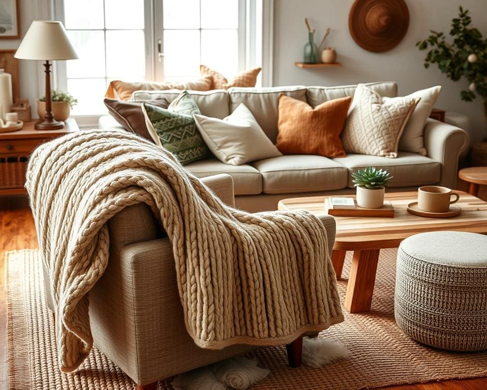 Hoe gebruik je textiel voor warmte en sfeer?