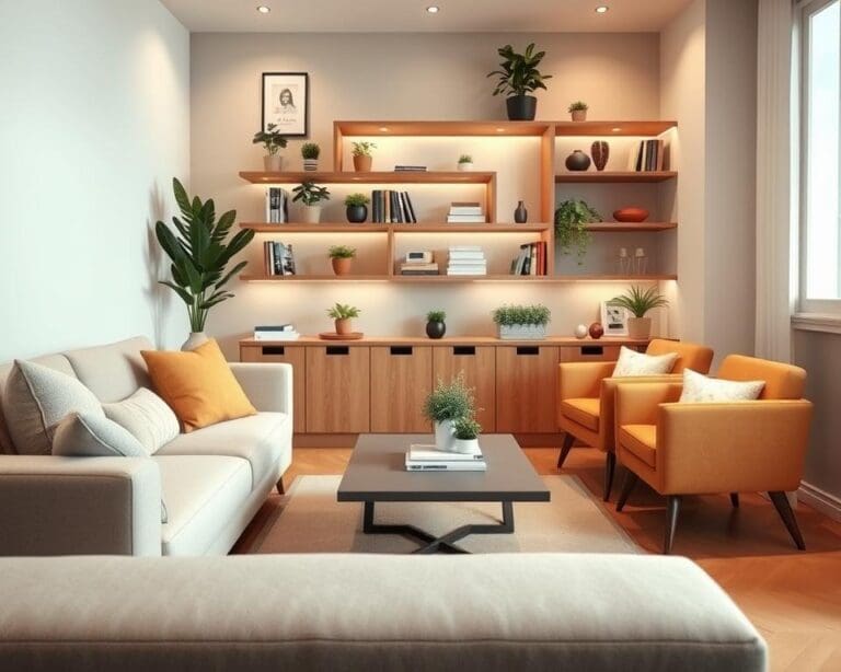 Hoe richt je een kleine woonkamer praktisch in?