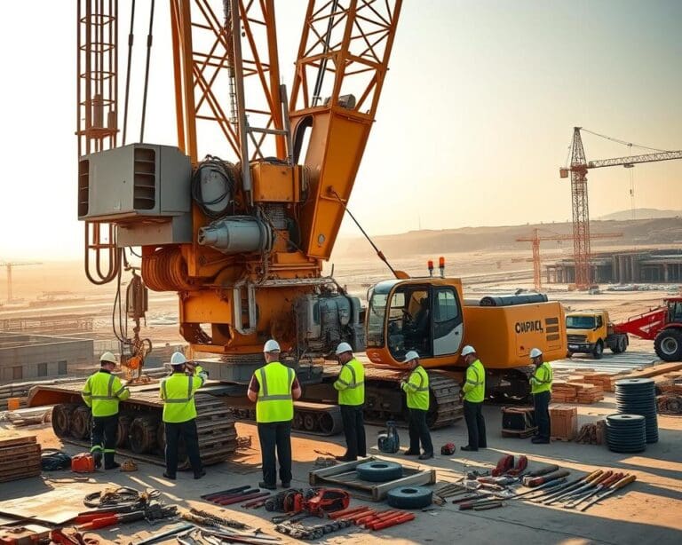 Hoe werkt onderhoud aan zware machines in de bouwsector?