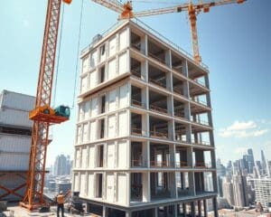 Hoe worden prefab technieken toegepast in de bouw?