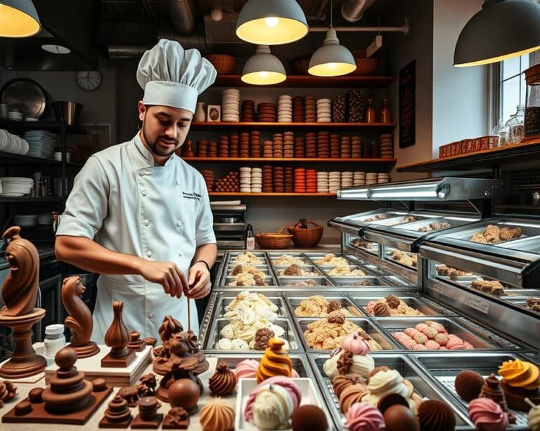 Hoe wordt iemand professioneel ijsmaker of chocolatier?