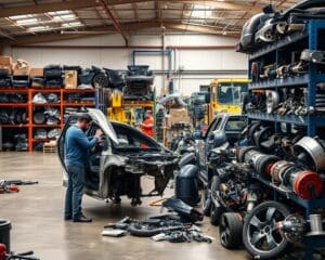 Wat gebeurt er met onderdelen bij professionele autodemontage?