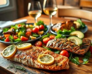 Wat zijn de lekkerste gerechten met vis of kip?