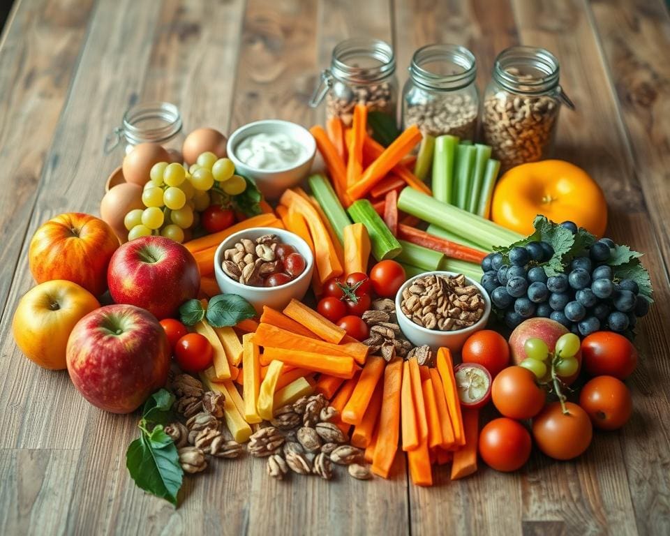 Wat zijn gezonde snacks voor op het werk?