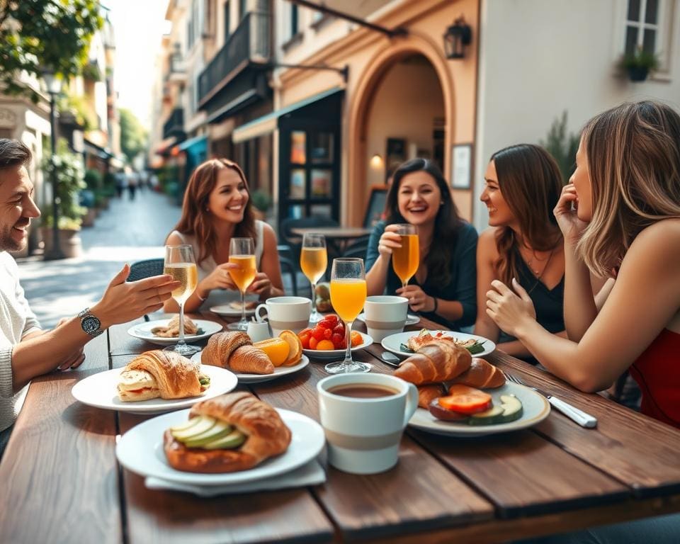 Wat zijn leuke plekken om te brunchen met vrienden?