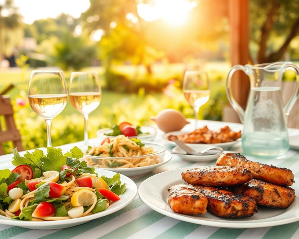 Wat zijn makkelijke gerechten voor een warme zomerdag?
