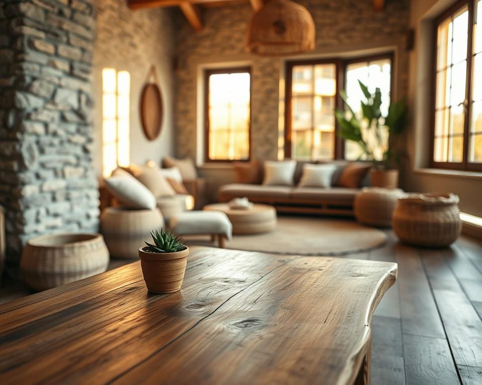 Hoe creëer je harmonie met natuurlijke materialen?