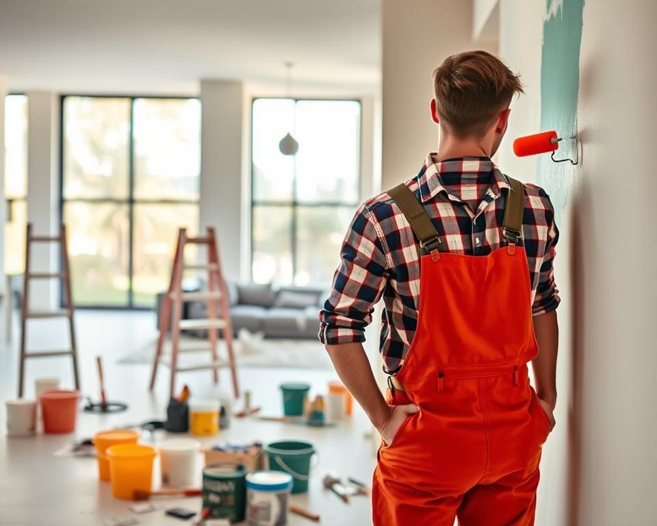 Hoe ondersteunt een schilder woning- en utiliteitsprojecten?